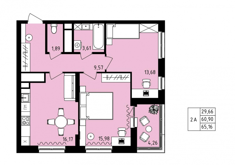 ЖК "Новая история", ЖК "Новая история" пл. № 3/2, 87