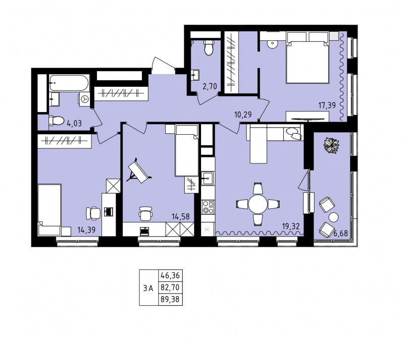 ЖК "Новая история", ЖК "Новая история" пл. № 3/2, 151