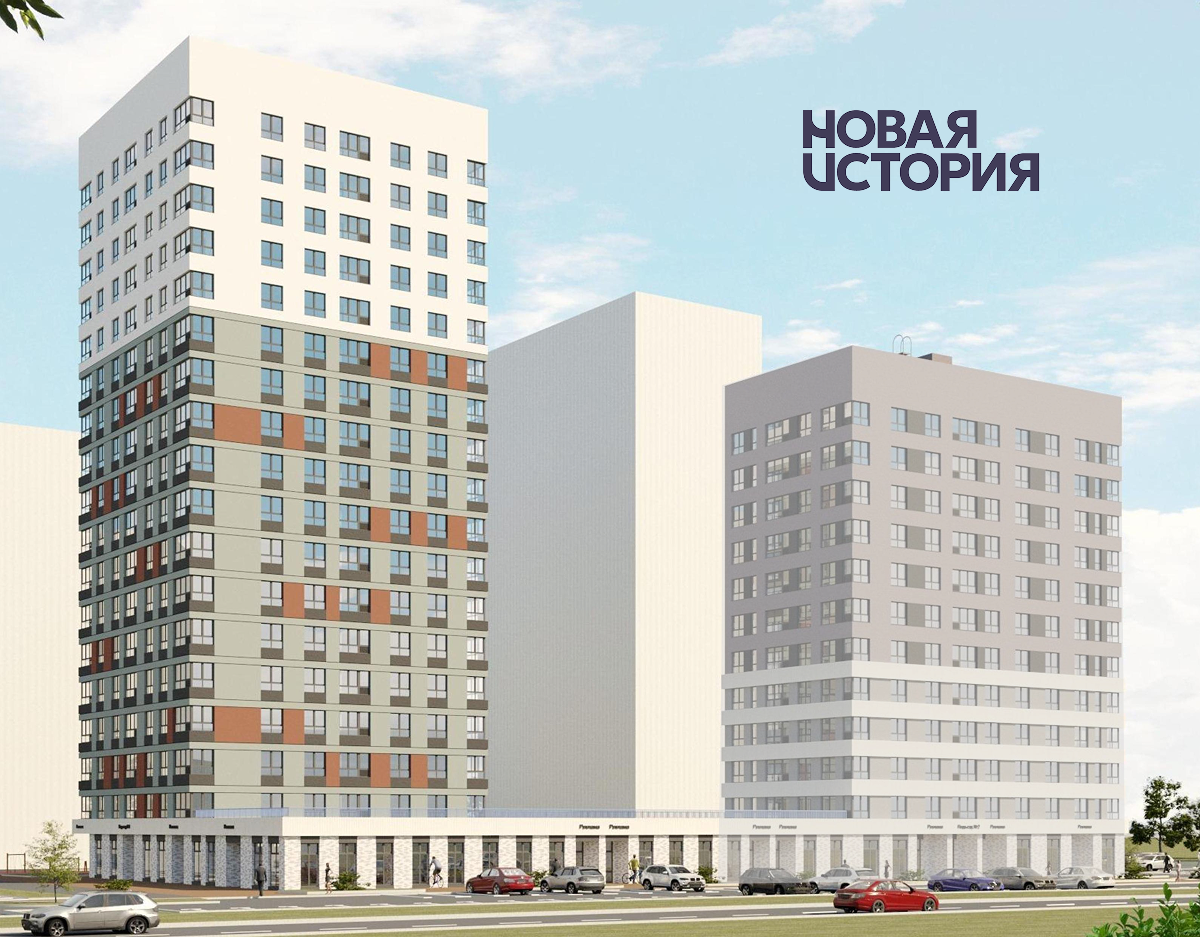 квартиры в новостройке ЖК «Новая история» в 3 микрорайоне, площадка 3/2, секция 1 картинка